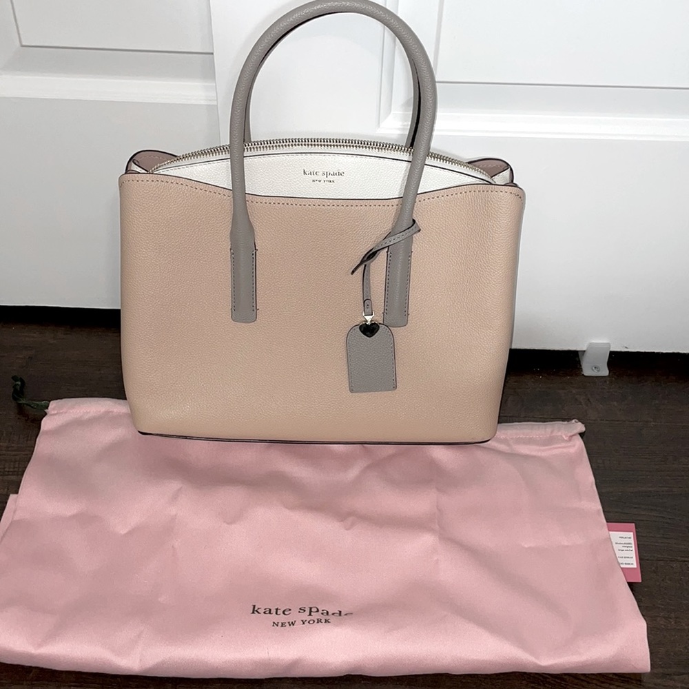 Kate Spade Margaux large satchel, color: blush